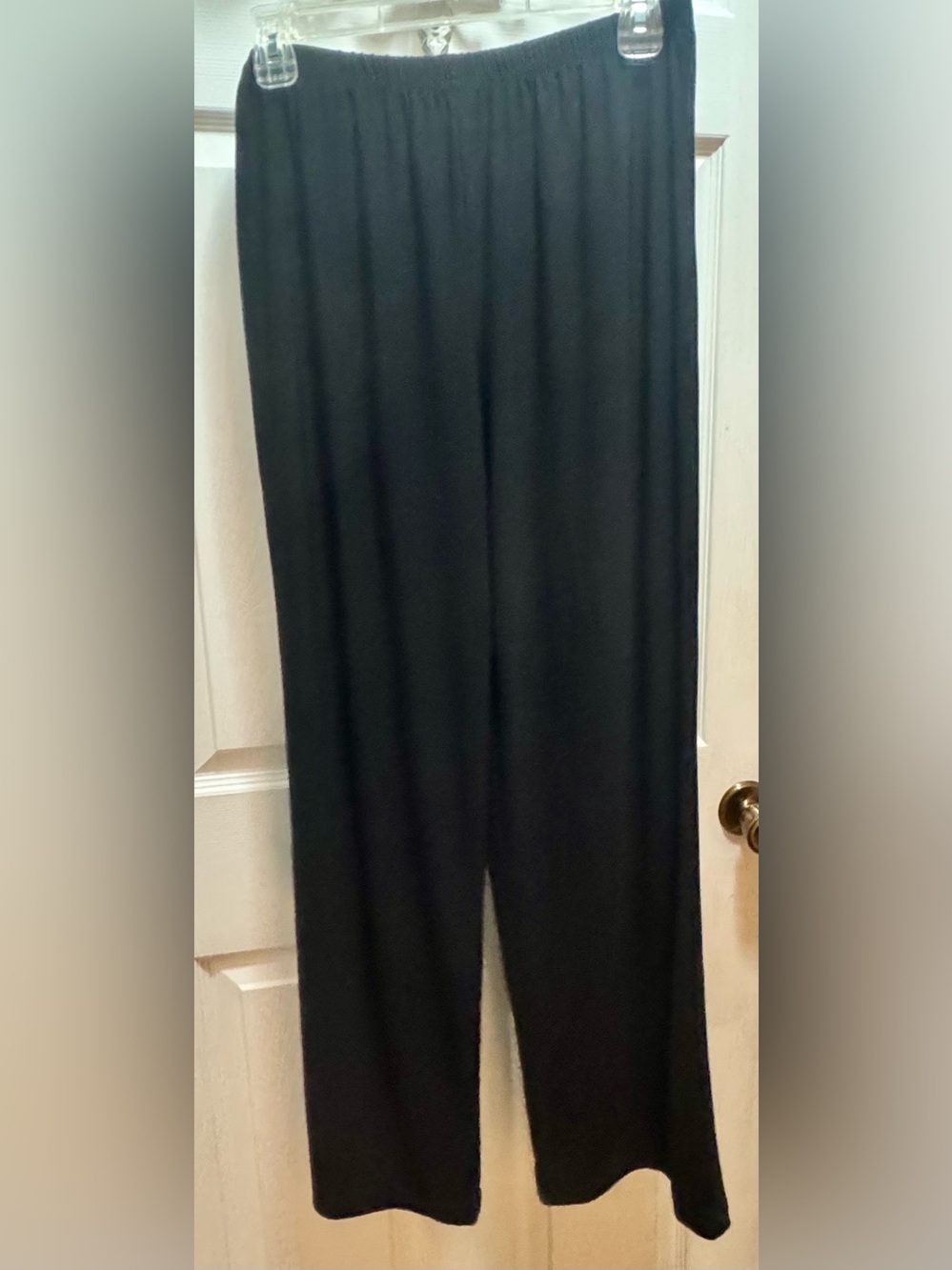 R&M Richards Black Wide-Leg Women's Pants